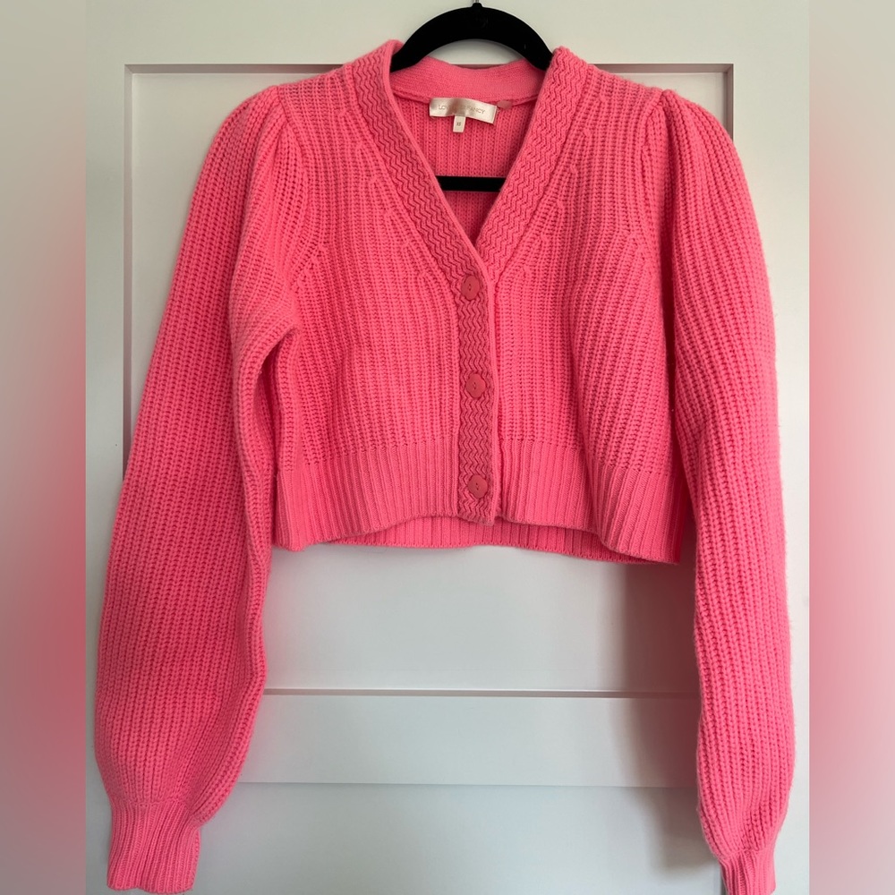LoveShackFancy Avignon Cropped Cardigan